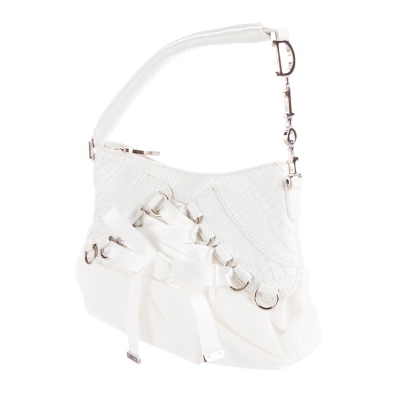 Dior Handbags - CHRISTIAN DIOR SATIN PYTHON BALLET CORSET BAG